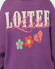 Loiter Flower Boi Knit Sweater Lilac