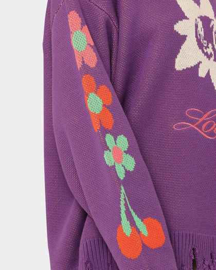 Loiter Flower Boi Knit Sweater Lilac