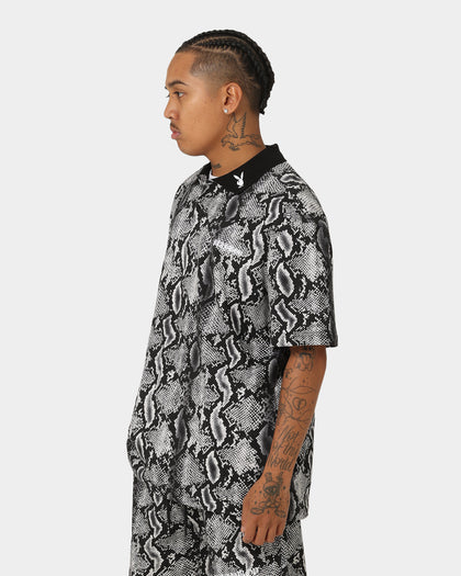 Playboy By CK Snake Polo Shirt Grey/Black