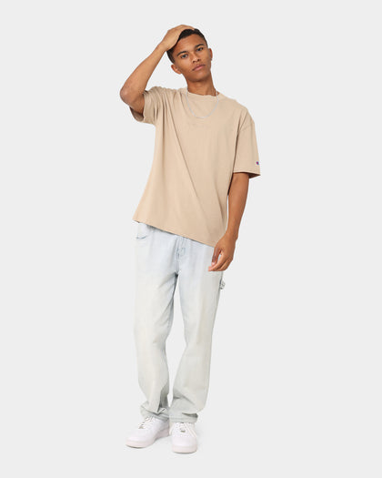 Champion Heritage New Script T-Shirt Cafe Latte