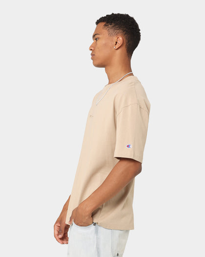 Champion Heritage New Script T-Shirt Cafe Latte