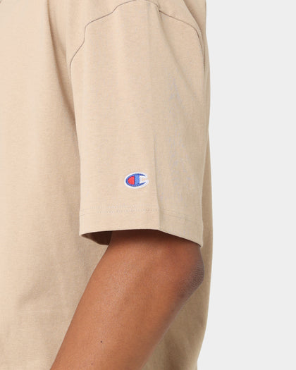 Champion Heritage New Script T-Shirt Cafe Latte