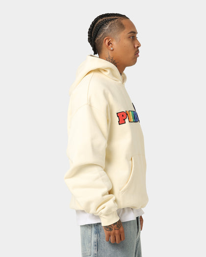 Playboy By CK Chenille Wordmark Hoodie Off White