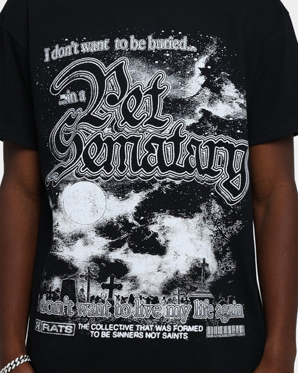 Rats Get Fat X Pet Sematary Pet Sematary T-Shirt Black