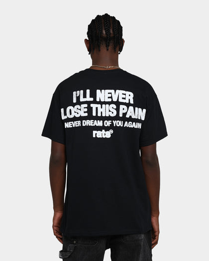 Rats Get Fat Rats Pain T-Shirt Black