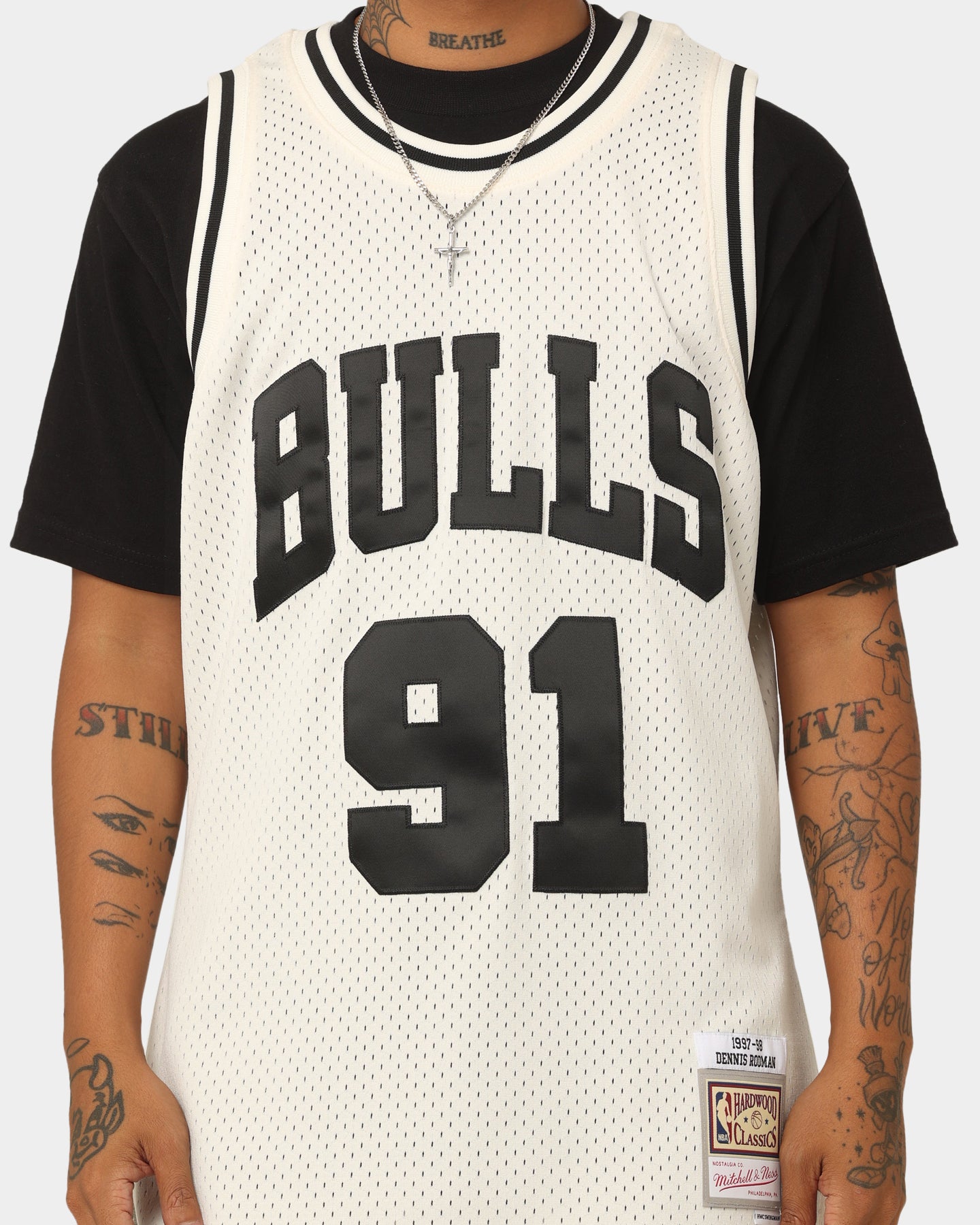 トップス Mitchell & Ness / CHICAGO BULLS #91 Mitchell & Ness Chicago Bulls #91 Dennis Rodman black / red