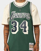 Mitchell & Ness Shaquille O'Neal Los Angeles Lakers #34 Off Court Swingman Jersey Forest Green