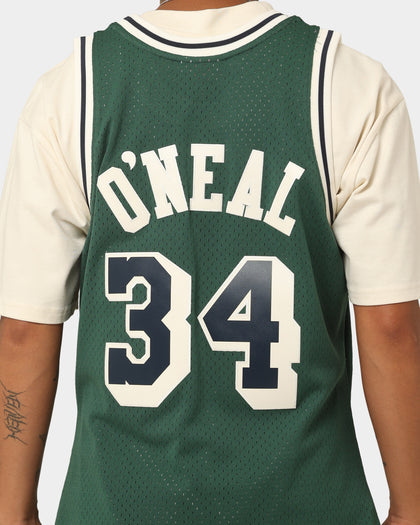 Mitchell & Ness Shaquille O'Neal Los Angeles Lakers #34 Off Court Swingman Jersey Forest Green