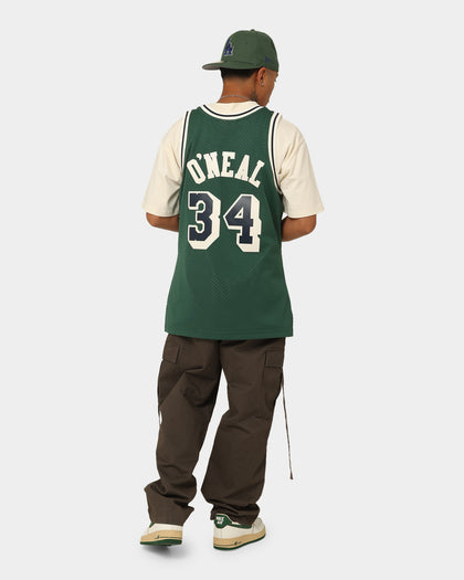 Mitchell & Ness Shaquille O'Neal Los Angeles Lakers #34 Off Court Swingman Jersey Forest Green