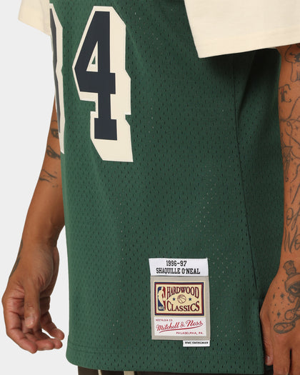 Mitchell & Ness Shaquille O'Neal Los Angeles Lakers #34 Off Court Swingman Jersey Forest Green