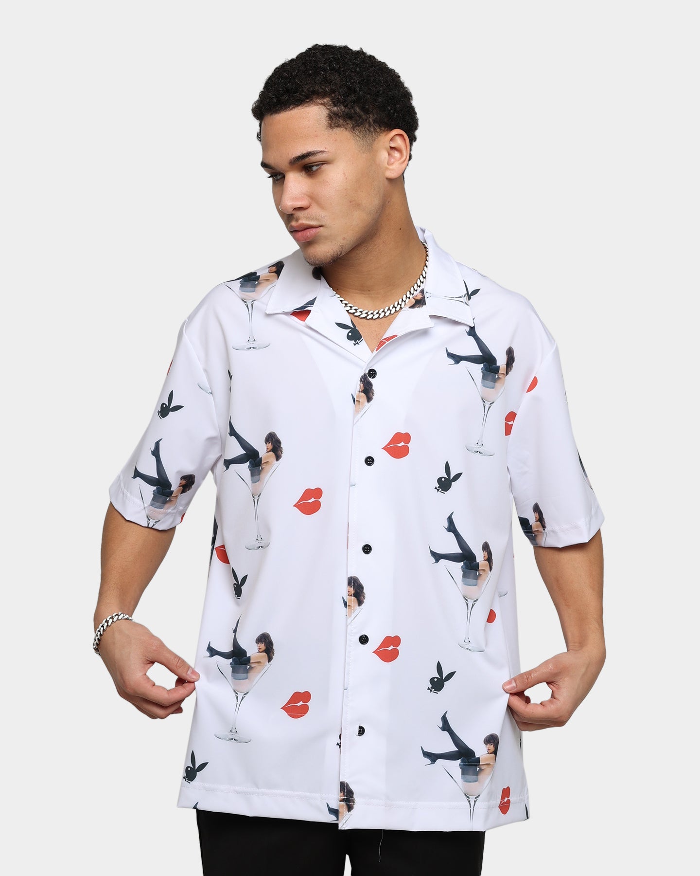 Playboy By CK Cocktail Party Shirt White | Culture Kings US