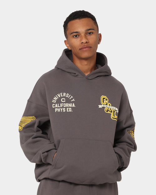 The New Establishment College Captain Berkeley Hoodie Vintage Charcoal