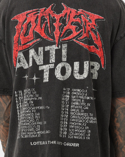Loiter X The Anti Order Anti Tour Vintage T-Shirt Vintage Wash