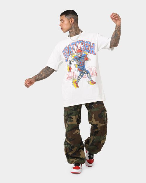 Goat Crew Grid Iron T-Shirt White