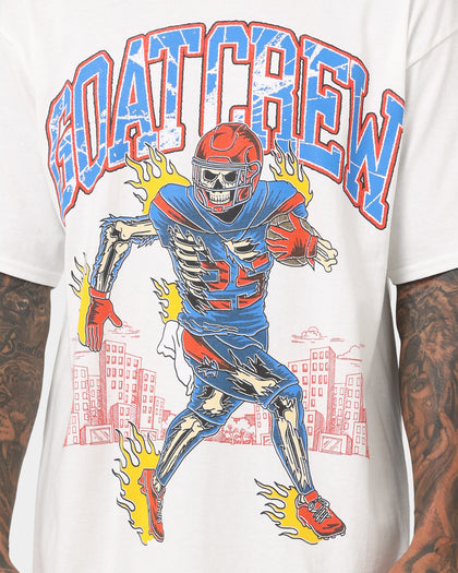 Goat Crew Grid Iron T-Shirt White