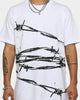 Father Forgive Me Barbwire T-Shirt White
