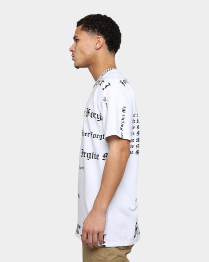 Father Forgive Me All Over FFM T-Shirt White