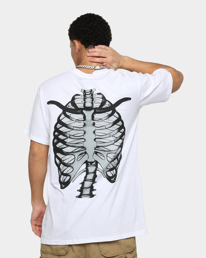 Father Forgive Me Skeleton T-Shirt White