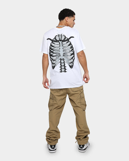 Father Forgive Me Skeleton T-Shirt White