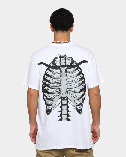 Father Forgive Me Skeleton T-Shirt White