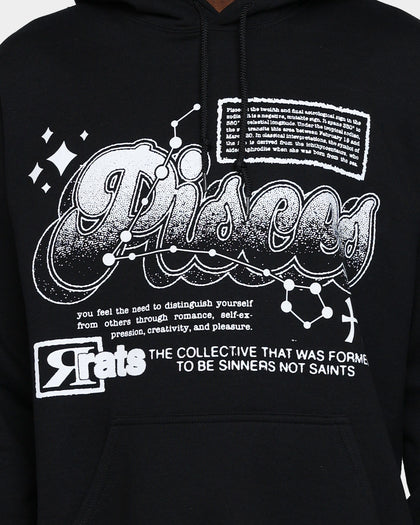 Rats Get Fat Pisces Hoodie Black