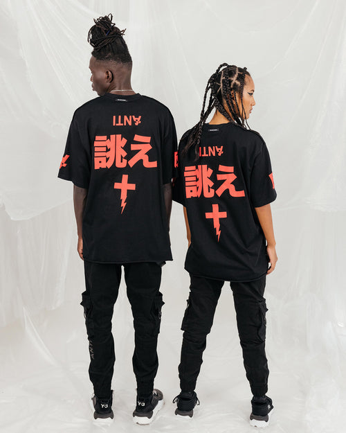 The Anti Order Shibuya Markets Oversized T-Shirt Black/Red