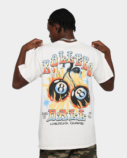 American Thrift Rollars Ball Thrifted Vintage T-Shirt Off White