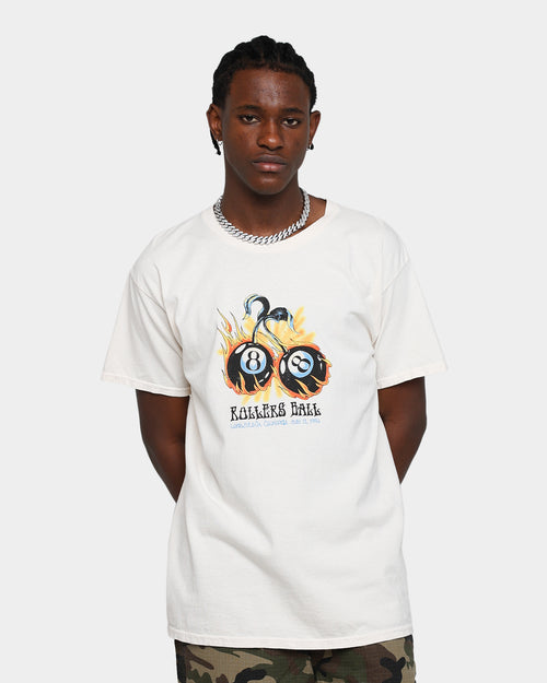 American Thrift Rollars Ball Thrifted Vintage T-Shirt Off White