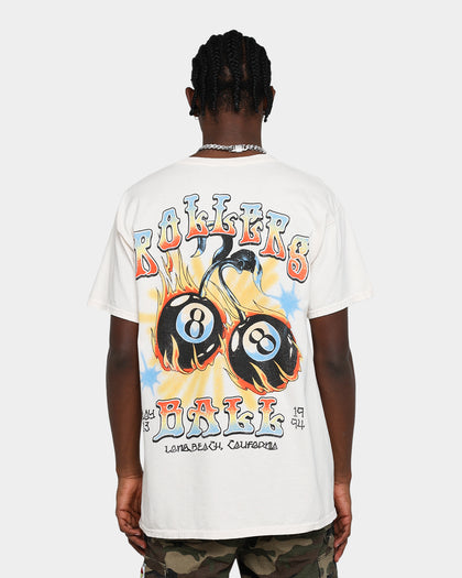 American Thrift Rollars Ball Thrifted Vintage T-Shirt Off White