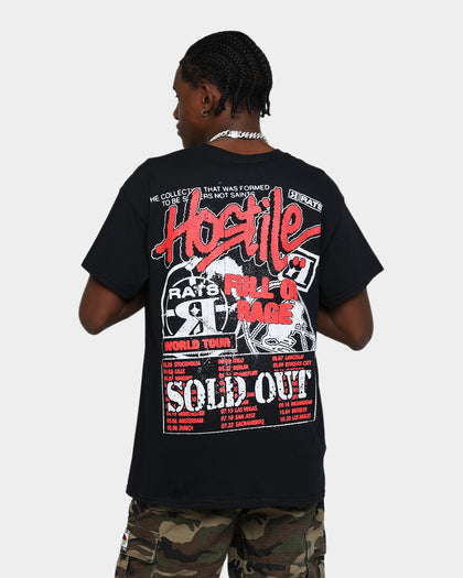Rats Get Fat Hostile Tour T-Shirt Black