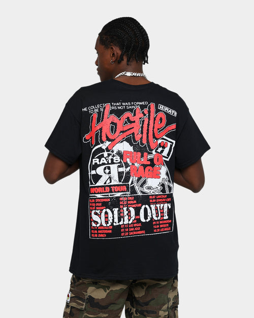Rats Get Fat Hostile Tour T-Shirt Black