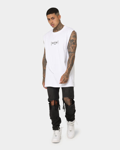 Saint Morta Rebirth El Duplo Mucle T-Shirt White/Black