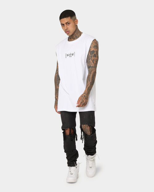 Saint Morta Rebirth El Duplo Mucle T-Shirt White/Black