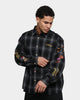 X-Large Random Things Flannel Shirt Black