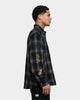 X-Large Random Things Flannel Shirt Black