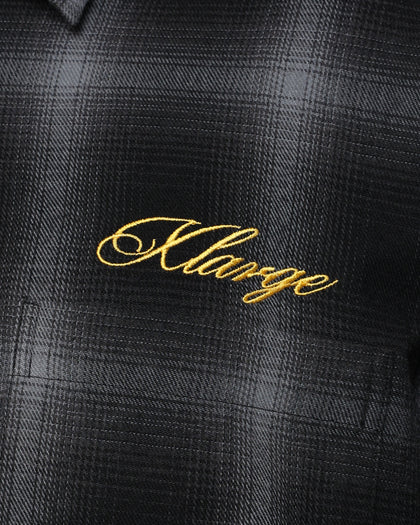 X-Large Random Things Flannel Shirt Black