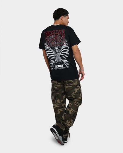 Rats Get Fat House Of Pain Rhinestone T-Shirt Black