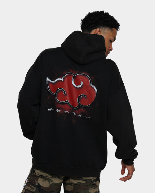 Goat Crew X Naruto Akatsuki Organic Premium Vintage Hoodie Vintage Black
