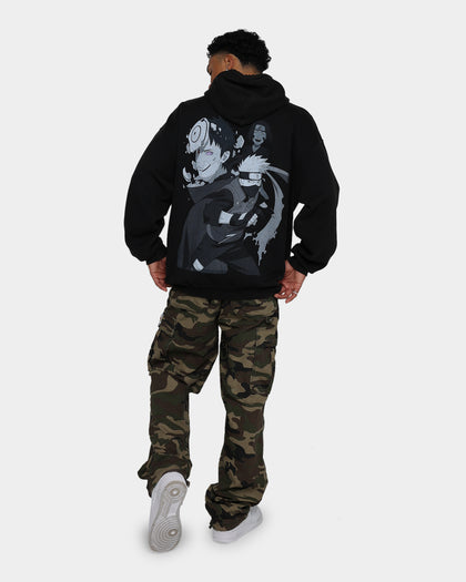 Goat Crew X Naruto Obito Premium Vintage Hoodie Vintage Black