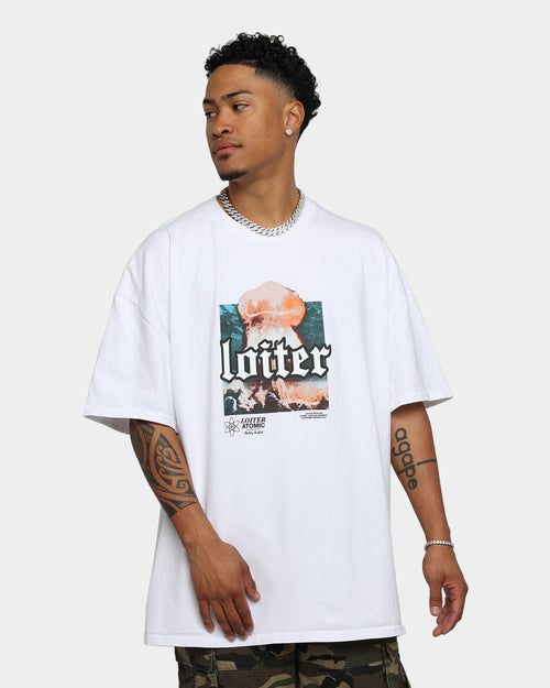 Loiter No Violence Vintage T-Shirt White