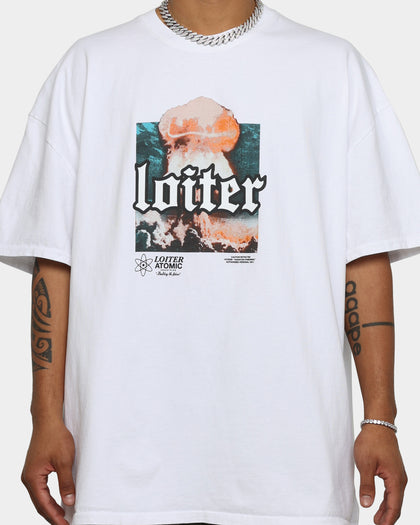Loiter No Violence Vintage T-Shirt White