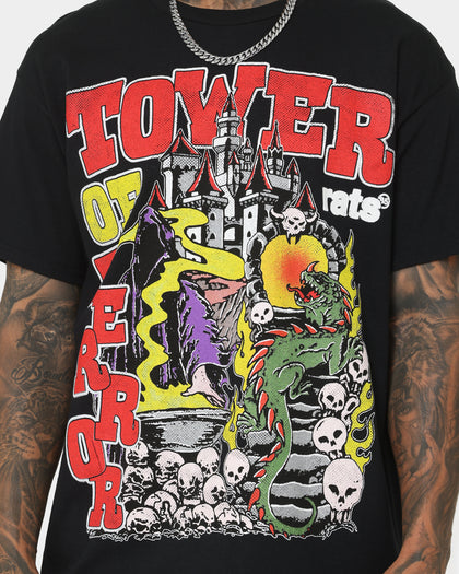 Rats Get Fat Tower Of Terror T-Shirt Black