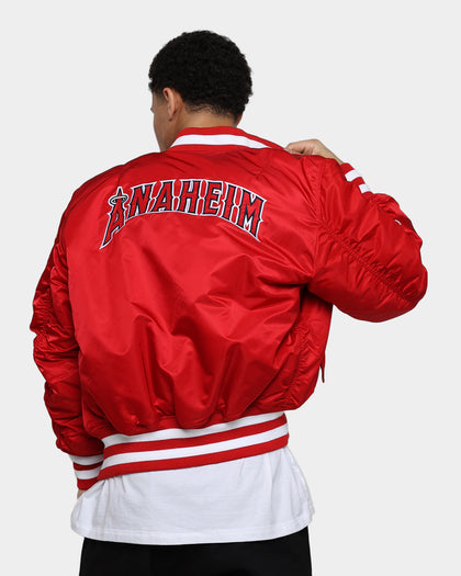 New Era Anaheim Angels Varsity Jacket Red