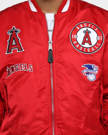 New Era Anaheim Angels Varsity Jacket Red