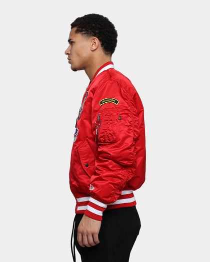New Era Anaheim Angels Varsity Jacket Red