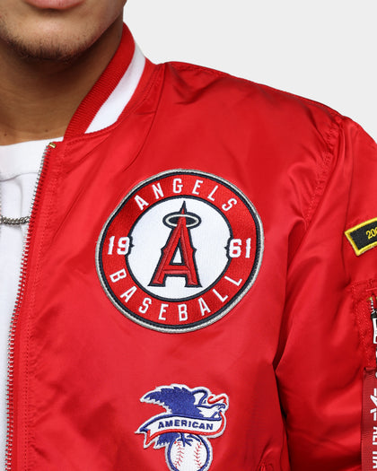 New Era Anaheim Angels Varsity Jacket Red