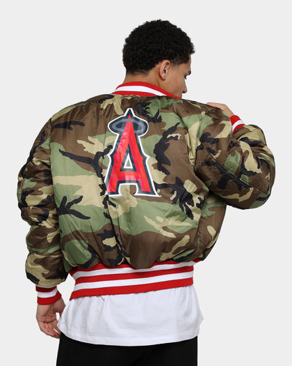 New Era Anaheim Angels Varsity Jacket Red