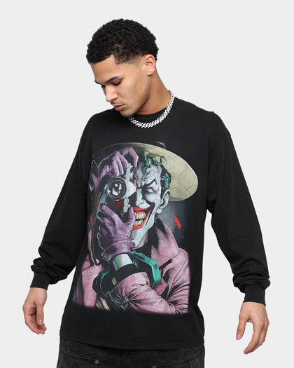 Goat Crew The Killing Joke Long Sleeve Vintage T-Shirt Black Wash