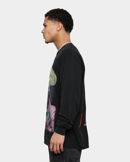 Goat Crew The Killing Joke Long Sleeve Vintage T-Shirt Black Wash
