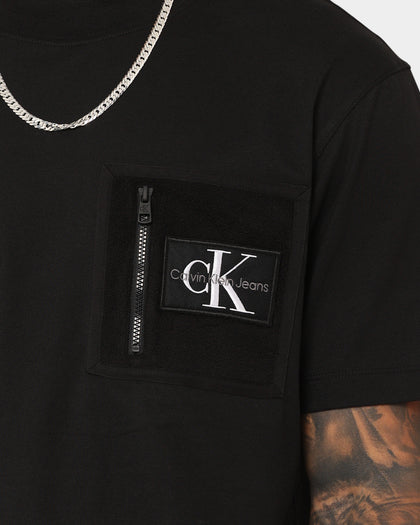 Calvin Klein Fleece Pocket T-Shirt Ck Black